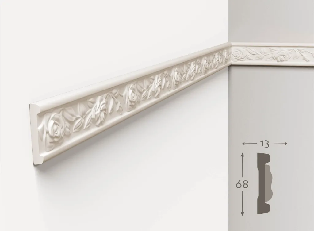 雕花平面線板GP-06661｜面寬68mm x 厚度13mm
