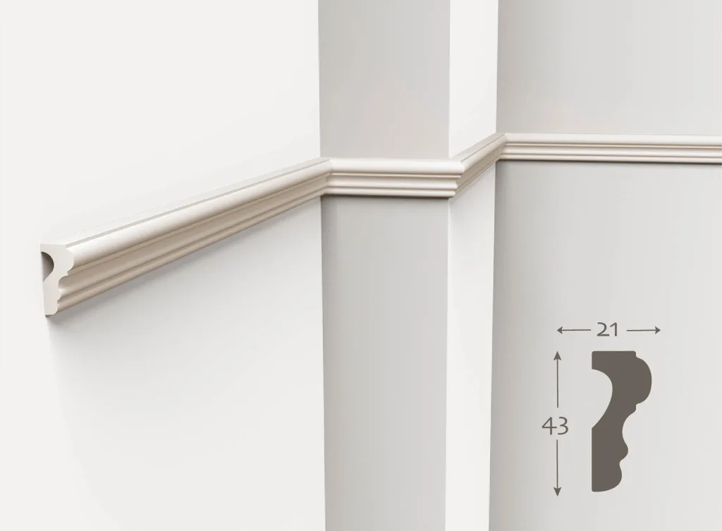 素面平面線板HK-602D21面寬43mm x 厚度21mm