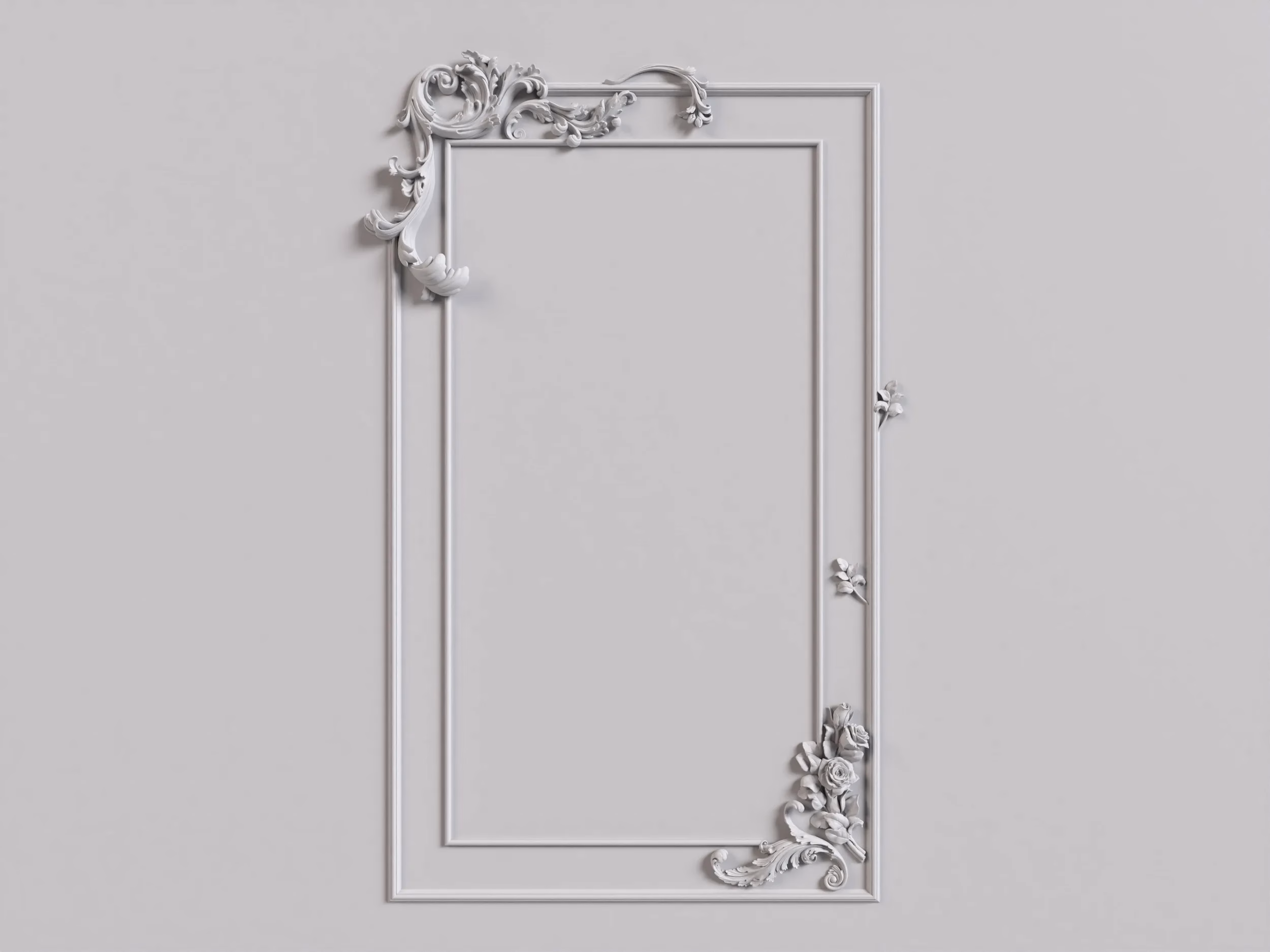 組花｜環形燈盤｜主牆｜立牆｜模板｜飾花｜產品模組範例｜OK-0031