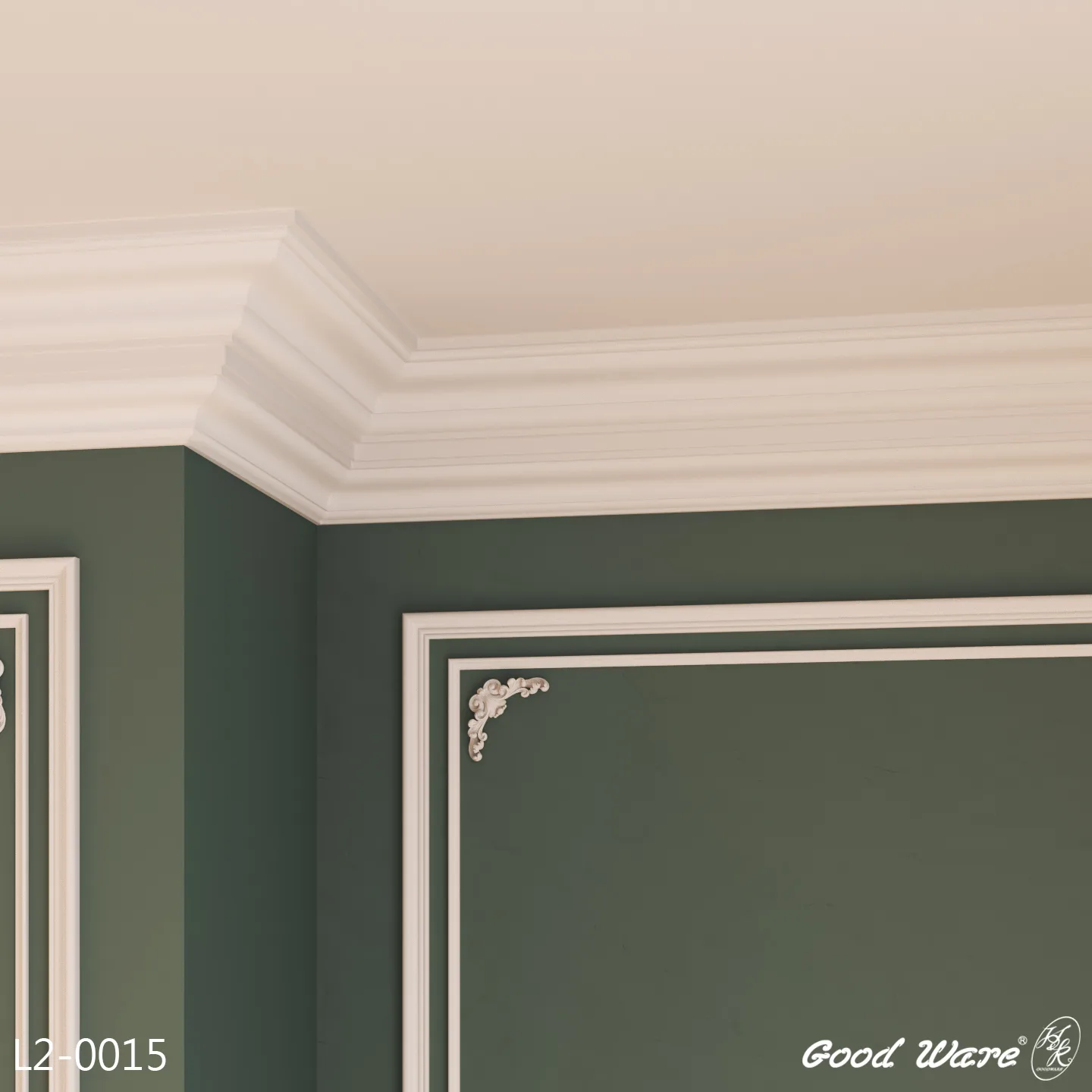 L2-0015角線板堆疊修飾牆面，產品模組範例